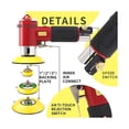 thumbnail image 3 of 2"/3" Random Orbit Air Sander Mini Pneumatic Grinding Machine for Car Polishing High Speed Air Powered Sanding Polisher ,Wide Use, 3 of 5