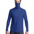 thumbnail image 4 of Ovbmpzd Tops for Women Sun Protection Blue Long Sleeve Solid Breathable Tees Ladies Tops and Blouses XXL, 4 of 8