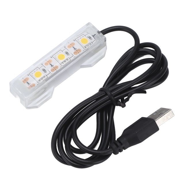 Loewten Fish Tank LED Light, Aquarium USB Light Plastic For Aquatic Plants Landscape