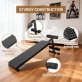 thumbnail image 4 of Yiwa Sit Up Bench for Home Gym, Abdominal Workout Bench with Extra Thick Pads, Folding Adjustable Decline Design, Perfect for Ab Exercise and Core Strength Training, Supports 220 LBS, 4 of 6