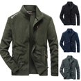thumbnail image 2 of OmicGot Winter Fleece Jacket Men Military Windproof Tactical Coats Men Solid Color Zipper Army Combat Jackets, 2 of 11