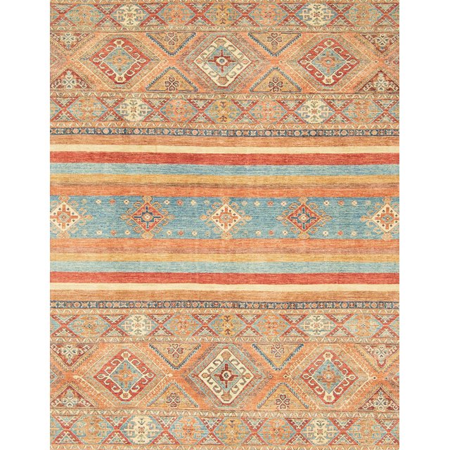 Ahgly Company Tapis d'Intérieur Rectangulaire Abstrait Orange Tapis de Zone Abstrait, 2 Pieds x 4 Pieds