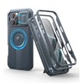 thumbnail image 1 of Dexnor for iPhone 16 Pro Max Case with Slide Camera Cover & Adjustable Kickstand & Built-in Screen Protector,Compatible with MagSafe Shockproof Bumper Case Heavy-Duty Magnetic Protective Cover,Blue, 1 of 7