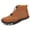 Brown, variant on YOURDIARY Mens Barefoot Snow Boots Waterproof Winter Shoes with Faux Fur Lining Wide Toe Box Zero Drop Ankle-High Boots
