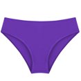 thumbnail image 3 of Kids Girls' Slim Swimming Bottom with Lining UPF50+ Sun Protection Rash Guard Swim Brief Dark Purple 4, 3 of 6