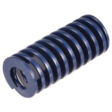 Unique Bargains Die Spring 18mm OD 40mm Long Spiral Stamping Light Load Compression Die Springs, Blue