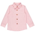 thumbnail image 1 of LSLJS Longues Chemises à Manches pour Garçons Tout-Petits Enfants Bébé Chemise Décontractée à Boutons Haut Col Rabattu Chemise Habillée Cadeaux pour Enfants, 1 of 5