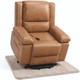 thumbnail image 1 of Bingirl 22 - Inch Power Lift Recliner Chair in PU Leather with Massage and Heat (Retro Brown), 1 of 8