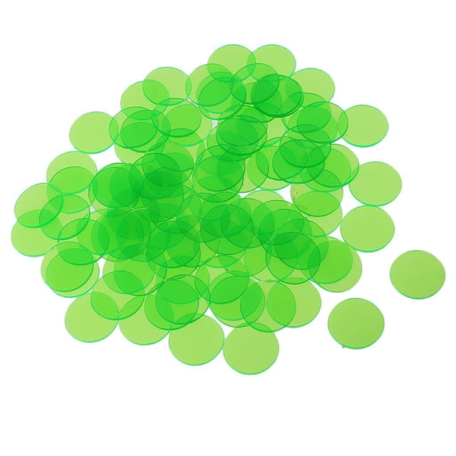 segolike Bingo Game Chips Professional Bingo Game Chips Accs 5 Color Plastics 100Pc Green