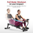 thumbnail image 3 of Sunny Health & Fitness SMART Compact Adjustable Rowing Machine, 12 Levels Adjustable Resistance, Complete Body Workout, Connect via Bluetooth with Exclusive SunnyFit App - SF-RW1205SMART, 3 of 7