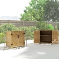 thumbnail image 3 of Outsunny Wood Outdoor Storage Cabinet Potting Shed with Adjustable Shelf, 3 of 10