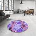 thumbnail image 4 of Ahgly Tapis Rectangulaire Lavable en Machine Intérieur Transitionnel Orchidée Foncée Violet, 2 Pieds x 5 Pieds, 4 of 7