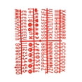 thumbnail image 3 of Uxcell Tableau de Lettres en Feutre Lettres Chiffres Symboles 3/4 Pouces Alphabet Rouge Tableau de Messages Modifiable, 3 of 6