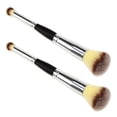 thumbnail image 3 of KAKOWELY 2 Pcs Brosses à Mélanger à Double Extrémité pour Femmes, Pinceaux à Poudre Libre, Outils Cosmétiques, 6.89"X0.79"X0.79 Pouces, 3 of 4