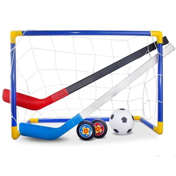 Kids Toys Hover Hockey Set, Interactive Hockey Games Football and Hockey Game Set with Ice Hockey Ball and Soccer Ball for Kids