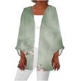 thumbnail image 2 of Cardigan de Mode pour Femmes Cameland d'Automne Mode Cardigan Décontracté Confortable à Imprimé Blouse T-Shirt à Manches 1/2 Haut Cardigan pour Femmes, 2 of 5