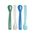 thumbnail image 1 of Tiny Twinkle - Silicone Spoon 4PK - Green, Grey, Blue, 1 of 5