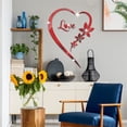 thumbnail image 4 of VogueV Heart-Shaped Acrylic Mirror Wall Sticker - Bedroom Vanity Decor E, 4 of 5