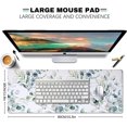 thumbnail image 4 of Large Mouse Desk Pad, Green Grass Mouse Pad Mat, Leaves Pattern Art Non-Slip Rubber Base Mousepad with Designs, Keyboard Mouse Mat Desk Pad for Work, Laptop, 31.5 X 11.8 Inch, 4 of 5