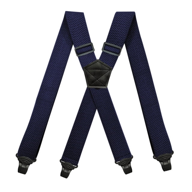 Tauxra Adjustable Suspenders for Adult Wearers, Elastic Suspender Clip Straps, X Back Clips to Attach Shirts and Pants, Adjustable to 47 Inches with 1.5 Inch Wide StrapWear