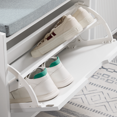thumbnail image 4 of SoBuy FSR151-K-W Hallway Shoe Bench Shoe Rack Shoe Cabinet with Seat Cushion, 4 of 5