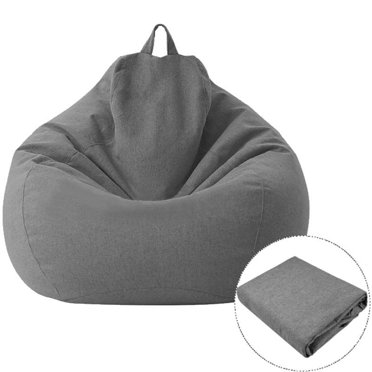 MesaSe Bean Bag Chair Cover Lazy Sofa Comfy Solid Color Lounger Bean Bag Sofa Cover For Living Room Home Decor New