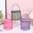 thumbnail image 3 of Yarn Storage Organizer Bag, Crochet Kit for Beginners, Yarn Holder, Thread Storage, Knitting Crochet Bag Organizer, Large Capacity Organizers with Spinning Drum Design & Drawstring Lid,pink, 3 of 3