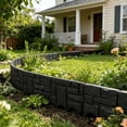 thumbnail image 1 of Garden Edging Border,Rustic Landscape Edging Garden Fence Border,Decorative Stone- Look Garden Border for Flower Bed,Plastic Garden Retaining Fence Faux Stone for Landscaping Lawn Blocks Interlocking, 1 of 6