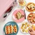 thumbnail image 3 of Nostalgia Retro Countertop Microwave Oven - Large 800-Watt - 0.9 cu ft - 12 Pre-Programmed Cooking Settings - Digital Clock - Kitchen Appliances - Pink, 3 of 6
