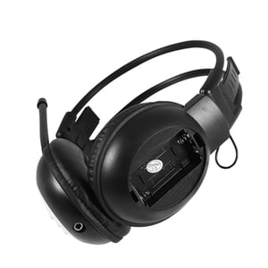 Personnel FM Écouteurs radio, pliables HiFi Récepteur radio casque, fil moins / Radio casque portable filaire, annulation du bruit