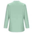 thumbnail image 5 of RKSTN Womens Tops Cotton and Linen V-Neck Long Sleeve Three Buttons Plus Size Tops Loose Fit Solid Color Basic Breathable Summer Tops Blouses, 5 of 5