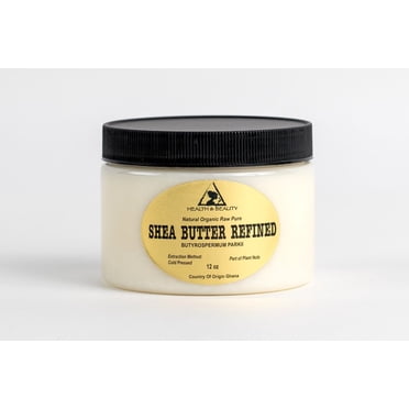 Beurre de Karité Raffiné Biologique Cru Pressé à Froid grade a du ghana 100 % Pur 24 oz