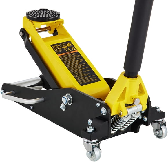 VEVOR Floor Jack, 1.5 Ton Low Profile Floor Jack, Aluminum and Steel Racing Floor Jack with Dual Pistons Quick Lift Pump, Floor Jack Lifting Range 3-3/20"-14-10/27"