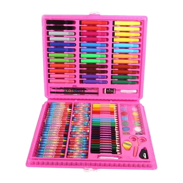 Vadktai Art Kit , Fournitures d'Art de Dessin et de Peinture pour Enfants Filles Garçons Ados, Coffret Cadeau d'Art Incluant des Pastels à l'Huile, des Craies de Cire, des Craies de Cire, des Gâteaux d'Aquarelle