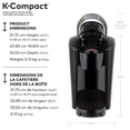 thumbnail image 4 of Keurig K-Compact Single Serve K-Cup Pod Coffee Maker, 4 of 7