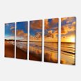 thumbnail image 2 of Coucher de Soleil Coloré sur la Plage - Impression d'Art sur Toile Paysage, 2 of 3