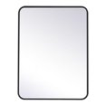thumbnail image 1 of Elegant Decor MR802432BK 24 x 32 in. Soft Corner Metal Rectangular Mirror, Black, 1 of 2