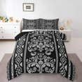 thumbnail image 2 of Erosebridal Aztec Damask Bedding Full Comforter Set, Retro Floral Down Comforter, Bohomian Theme Decor, Microfiber, 2 of 7