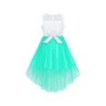thumbnail image 2 of Flower Girls Dress Bright Turquoise Mesh Party Wedding Bridesmaid 7 Years, 2 of 5