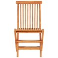 thumbnail image 4 of vidaXL 3 Piece Bistro Set with Anthracite Cushions Solid Teak Wood, 4 of 5