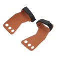 thumbnail image 2 of Gants de Protection pour les Mains à Trois Doigts, Poignées de Gymnastique Résistantes à l'Usure Antidérapantes pour Se Remonter Noir, Marron, 2 of 8