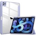 thumbnail image 1 of for iPad 10.9(2020), iPad 10 10.9 Inch Case with Transparent Shockproof Back Cover[Built-in Pencil Holder,Auto Sleep/Wake,Camera Protection]-Purple, 1 of 7