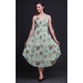 thumbnail image 3 of Bimba Robe Midi de Plage à Fleurs pour Femmes, à Bretelles, pour l'Été, Grande Taille, 3 of 5