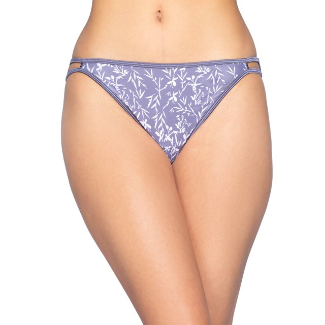 Vanity Fair Womens Body Shine Illumination String Bikini, 8, NH Fresh Botanical
