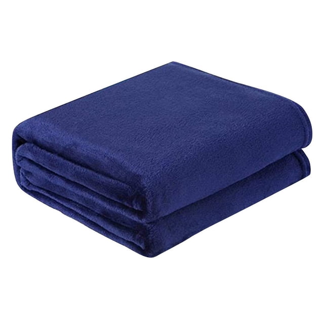 Pompotops Super Soft Warm Solid Warm Micro Plush Fleece Blanket Throw Rug Sofa Bedding Clearance