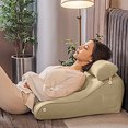 thumbnail image 1 of BKER Coussin de Lecture pour Lit et Repos en Forme d'Arc, Dossier Surélevé, Appuie-Tête en Forme, Coussin Moderne, Coussin de Soutien Inclinable, Utilisé pour Décorer Canapés, Lits et Fenêtres 45x55 cm, 1 of 4