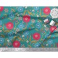 thumbnail image 2 of Soimoi Poly Georgette Tissu Feuilles & Tissu Imprimé Artistique Floral 1 Yard 42 Inch Wide, 2 of 5