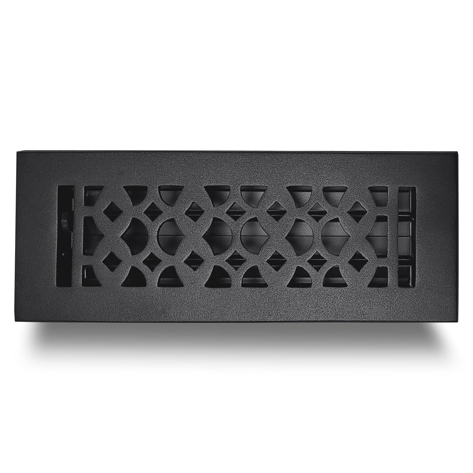 Cast Iron Floor Vent Register 3″ x 10″ with Damper – Handcrafted Tudor Mushroom Design, Heavy-Duty, Rust-Free, Powder Coated & Repaintable – Decorative HVAC Cover for Floors, Walls & Ceilings – Prima