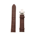 thumbnail image 2 of thinsony Leather Watch Band Butterfly Deployment Clasp Buckle Coffee 20mm, 2 of 8