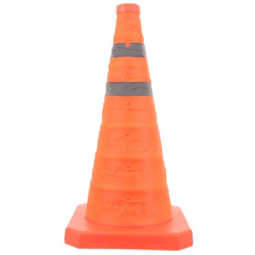 FUTUREORYY 1Pcs Orange Road Traffic Cones with Weather Resistant Material 17.68X9.63X9.63in